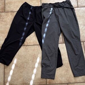lululemon athletica Black and Gray Track Pants